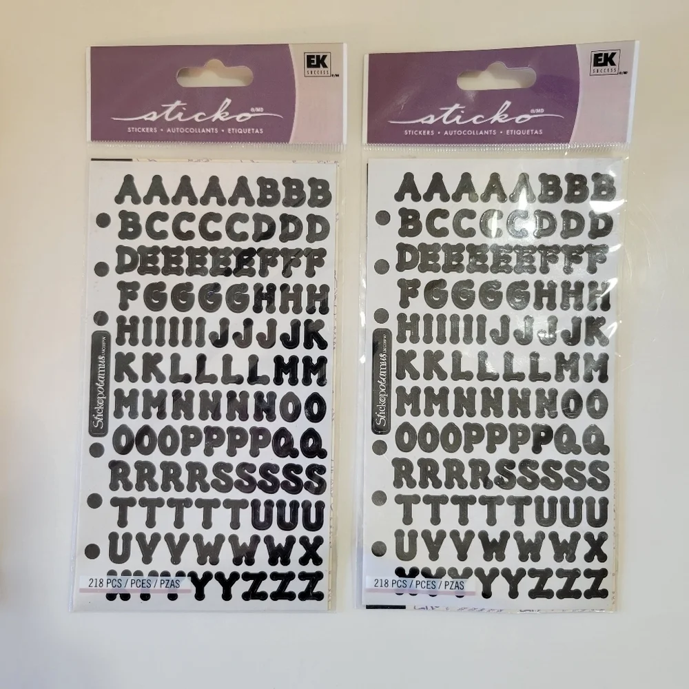 NWOT Sticko Alphabet Letter stickers 3 pack